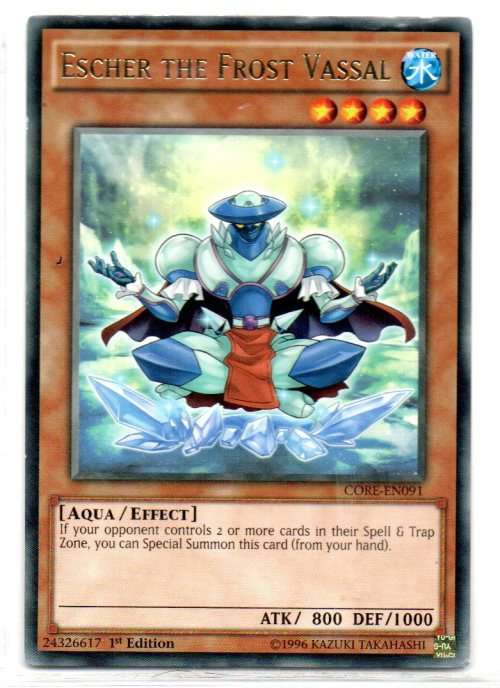 Yu-Gi-Oh! - Escher The Frost Vassal - 1st Ed/Rare - Chaos Impact (CORE-EN091)