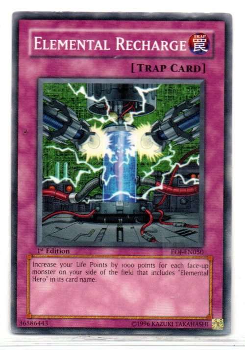 Yu-Gi-Oh! - Elemental Recharge - 1st Ed/Common - Enemy of Justice (EOJ-EN050)