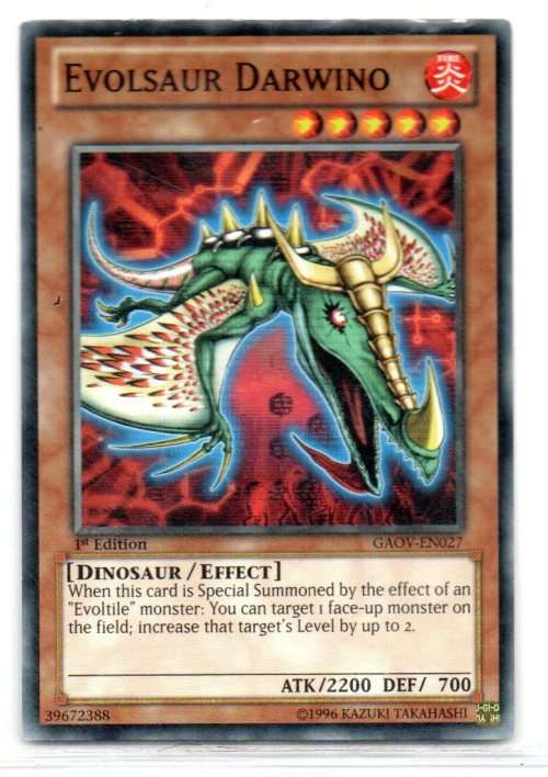 Yu-Gi-Oh! - Evolsaur Darwino - 1st Ed/Common - Galactic Overlord (GAOV-EN027)