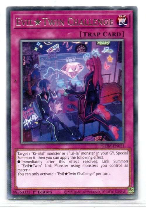 Yu-Gi-Oh! - Evil  Twin Challenge - 1st Ed/Rare - Genesis Impact (GEIM-EN021)