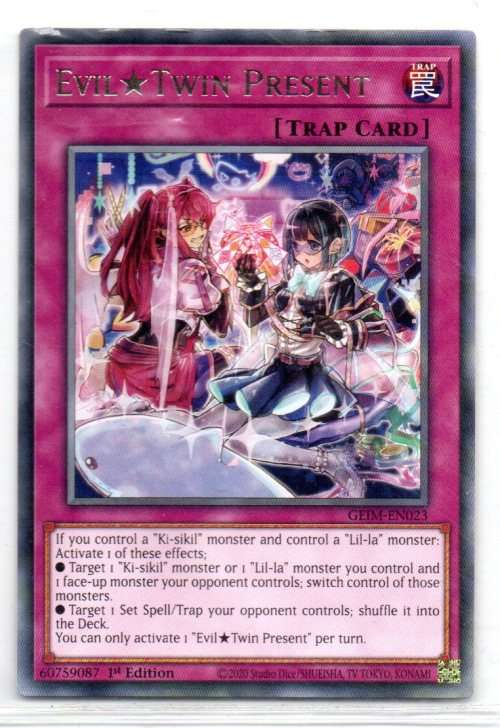 Yu-Gi-Oh! - Evil  Twin Present - 1st Ed/Rare - Genesis Impact (GEIM-EN023)