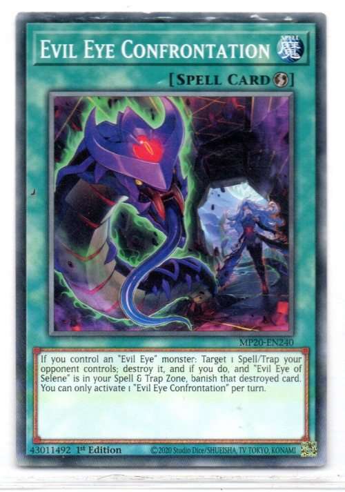 Yu-Gi-Oh! - Evil Eye Confrontation - 1st Ed/Common - 2020 Tin of Lost Memories (MP20-EN240)