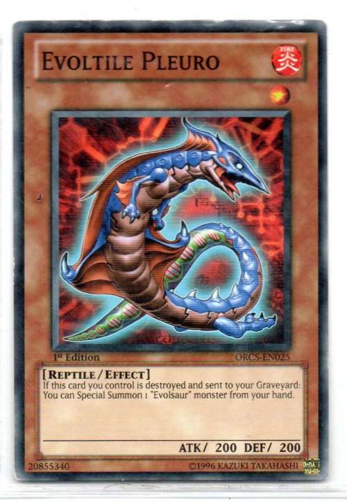 Yu-Gi-Oh! - Evoltile Pleuro - 1st Ed/Common - Order of Chaos (ORCS-EN025)