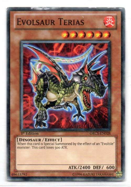 Yu-Gi-Oh! - Evolsaur Terias - 1st Ed/Common - Order of Chaos (ORCS-EN028)