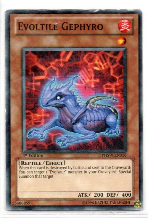 Yu-Gi-Oh! - Evoltile Gephyro - 1st Ed/Common - Photon Shockwave (PHSW-EN016)