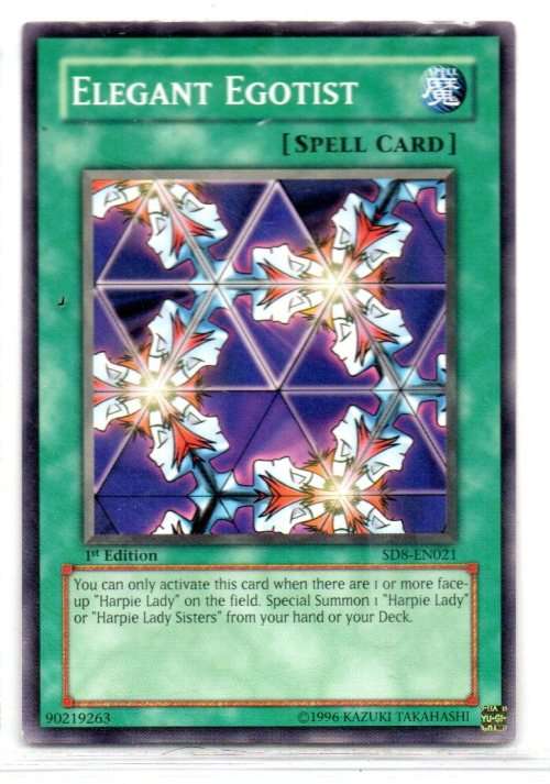 Yu-Gi-Oh! - Elegant Egotist - 1st Ed/Common - Structure Deck: Lord of the Storm (SD8-EN021)