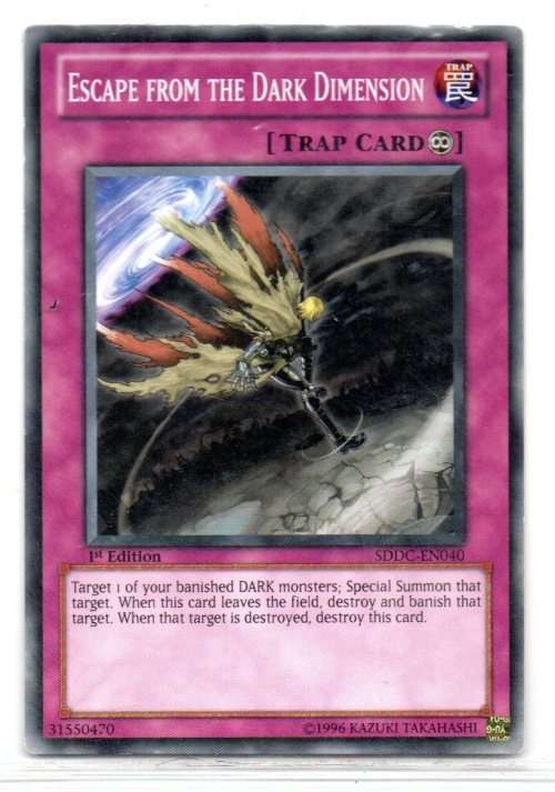 Yu-Gi-Oh! - Escape From The Dark Dimension - 1st Ed/Common - Dragons Collide Structure Deck (SDDC-EN