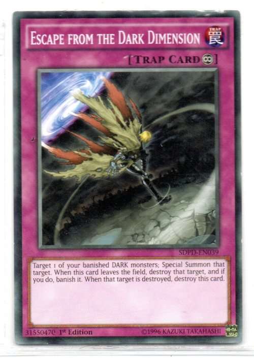Yu-Gi-Oh! - Escape From The Dark Dimension - 1st Ed/Common - Pendulum Domination Structure Deck (SDP