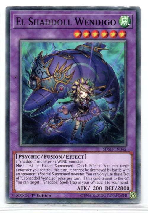 Yu-Gi-Oh! - El Shaddoll Wendigo - 1st Ed/Common - Structure Deck: Shaddoll Showdown (SDSH-EN042)