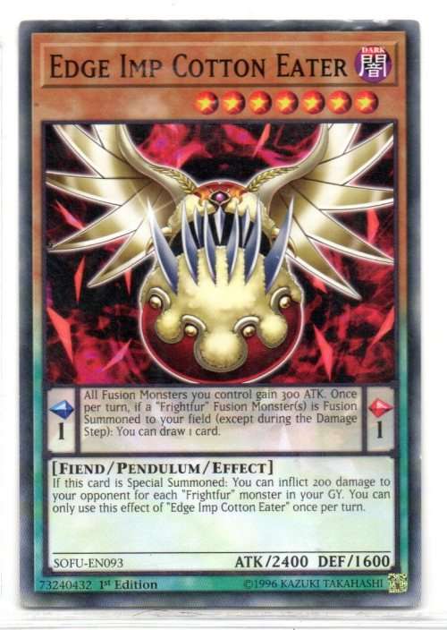 Yu-Gi-Oh! - Edge Imp Cotton Eater - 1st Ed/Common - Soul Fusion (SOFU-EN093)
