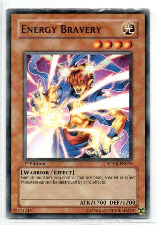 Yu-Gi-Oh! - Energy Bravery - 1st Ed/Common - Stardust Overdrive (SOVR-EN033)