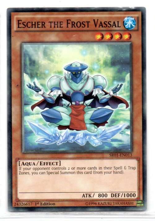 Yu-Gi-Oh! - Escher The Frost Vassal - 1st Ed/Common - Emperor of Darkness Structure Deck (SR01-EN013