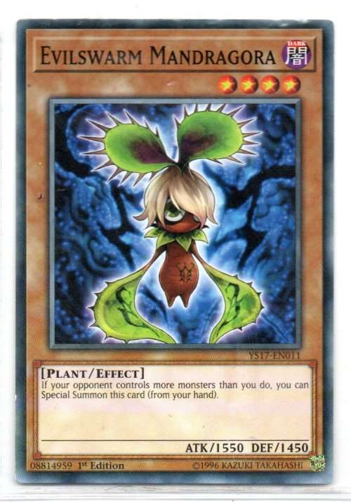 Yu-Gi-Oh! - Evilswarm Mandragora - 1st Ed/Common - Starter Deck: Link Strike (YS17-EN011)
