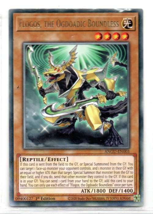 Yu-Gi-Oh! - Flogos, The Ogdoadic Boundless - 1st Ed/Rare - Ancient Guardians (ANGU-EN003)