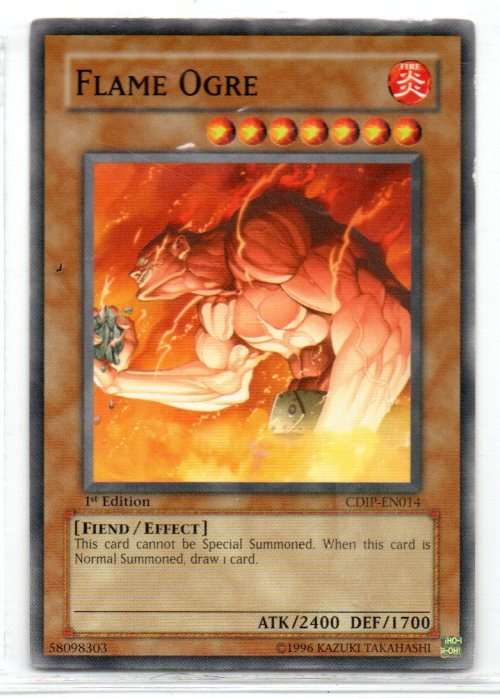 Yu-Gi-Oh! - Flame Ogre - 1st Ed/Common - Cyberdark Impact (CDIP-EN014)