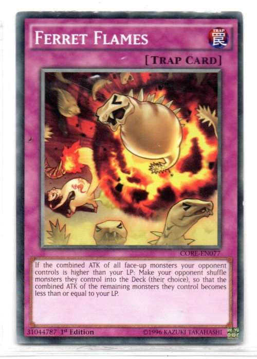 Yu-Gi-Oh! - Ferret Flames - 1st Ed/Common - Clash of Rebellions (CORE-EN077)
