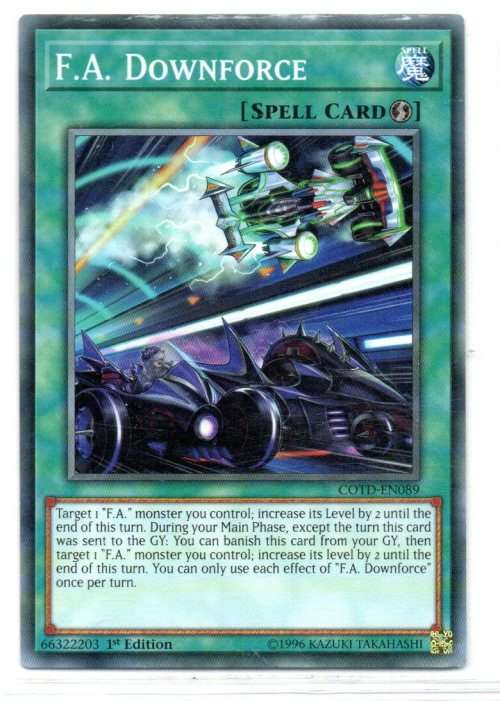 Yu-Gi-Oh! - F.A. Downforce - 1st Ed/Common - Code of the Duelist (COTD-EN089)