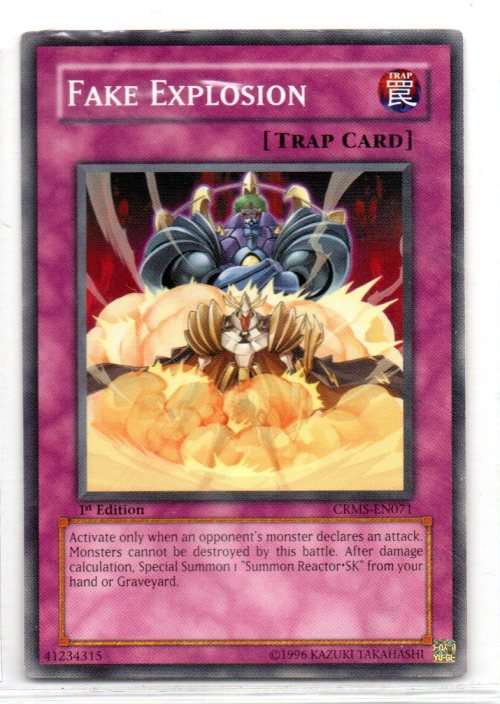Yu-Gi-Oh! - Fake Explosion - 1st Ed/Common - Crimson Crises (CRMS-EN071)