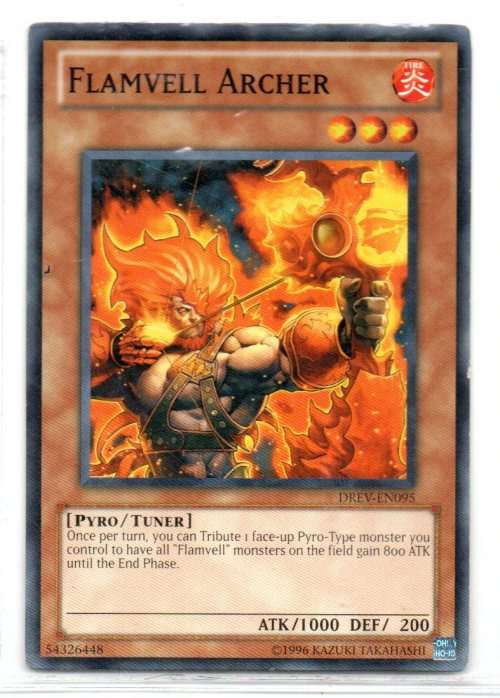 Yu-Gi-Oh! - Flamvell Archer - Common - Duelist Revolution (DREV-EN095)