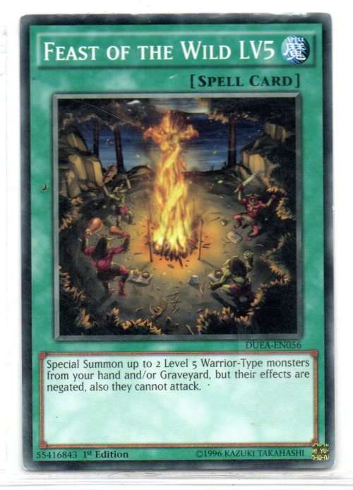 Yu-Gi-Oh! - Feast of the Wild LV5 - 1st Ed/Common - Duelist Alliance (DUEA-EN056)