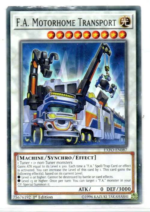Yu-Gi-Oh! - F.A. Motorhome Transport - 1st Ed/Common - Extreme Force (EXFO-EN087)