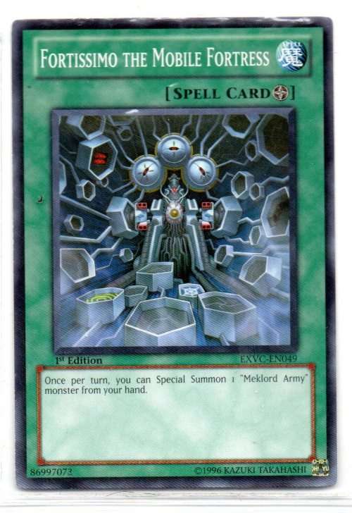 Yu-Gi-Oh! - Fortissimo The Mobile Fortress - 1st Ed/Common - Extreme Victory (EXVC-EN049)