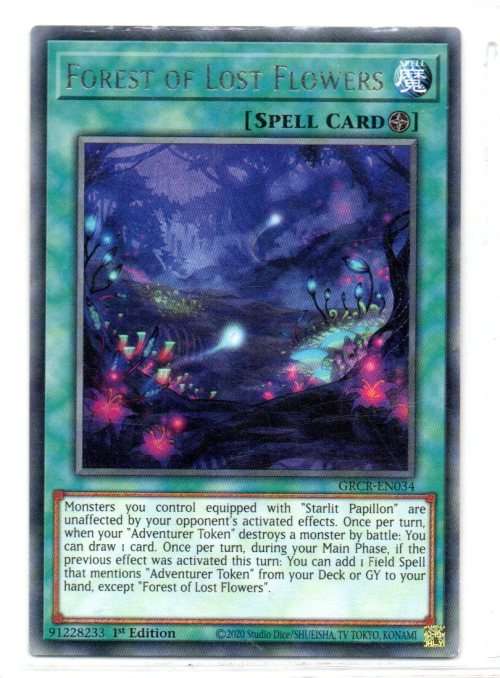 Yu-Gi-Oh! - Forest of Lost Flowers - 1st Ed/Rare - The Grand Creators (GRCR-EN034)