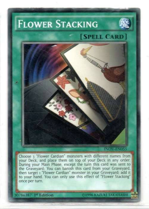 Yu-Gi-Oh! - Flower Stacking - 1st Ed/Common - Invasion: Vengeance (INOV-EN055)