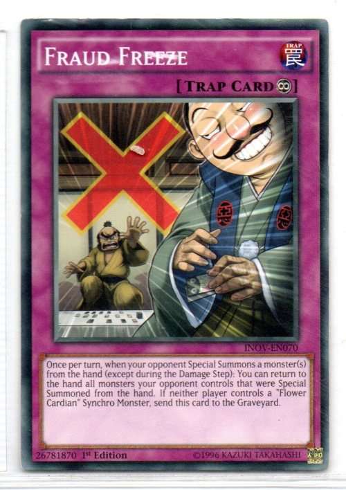 Yu-Gi-Oh! - Fraud Freeze - 1st Ed/Common - Invasion: Vengeance (INOV-EN070)