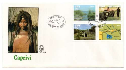 1986 South-West Africa Caprivi FDC 55 & Bulletin 49