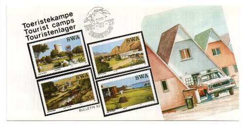 1987 South-West Africa Tourist Camps FDC 58 7 Bulletin 52