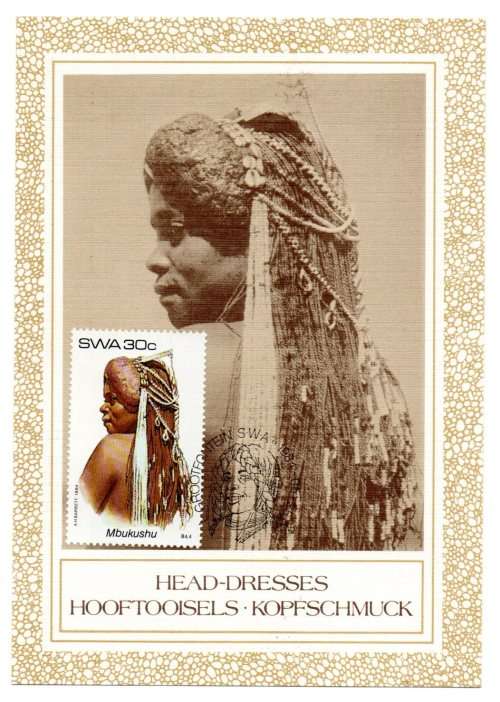 1984 South-West Africa Head Dresses Postcard Set #10 - 13 Set
