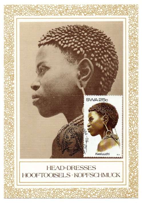 1984 South-West Africa Head Dresses Postcard Set #10 - 13 Set