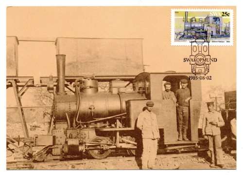 1985 South-West Africa Narrow-Gauge Locomotives Postcard Set #22 - 25 Set