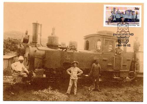 1985 South-West Africa Narrow-Gauge Locomotives Postcard Set #22 - 25 Set