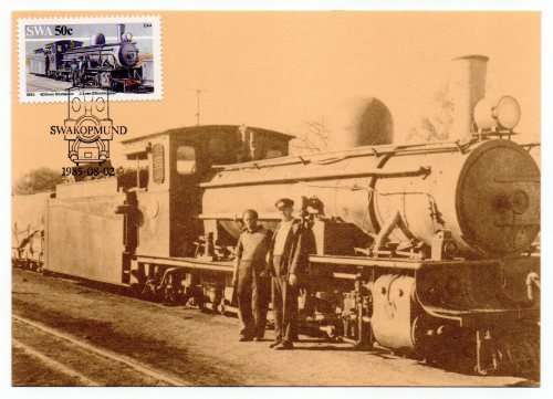 1985 South-West Africa Narrow-Gauge Locomotives Postcard Set #22 - 25 Set