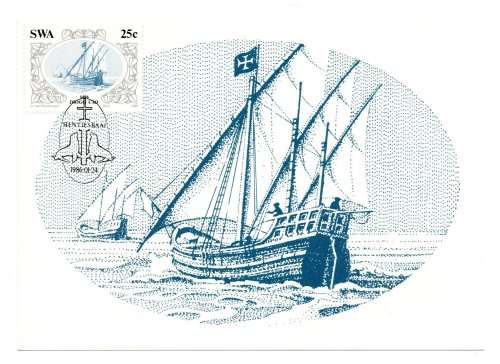 1986 South-West Africa Discoveries Postcard #30 - 33 Set