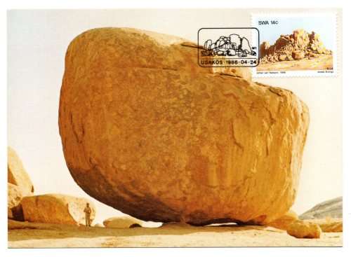 1986 South-West Africa Rock Formations Postcard # 34 - 37 Set