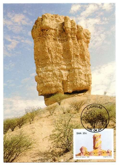 1986 South-West Africa Rock Formations Postcard # 34 - 37 Set