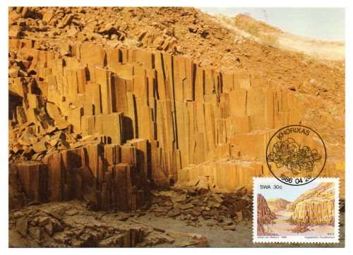 1986 South-West Africa Rock Formations Postcard # 34 - 37 Set