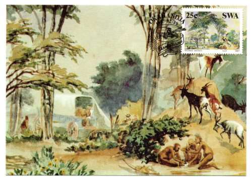 1987 South-West Africa Historical SWA Postcard #46 - 49 Set