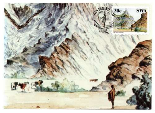 1987 South-West Africa Historical SWA Postcard #46 - 49 Set