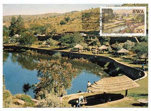 1987 South-West Africa Tourist Camps Postcard #54 - 57 Set