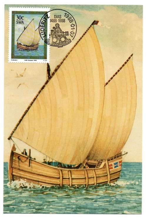 1988 South-West Africa Bartolomeu Dias Postcard #62 - 65 Set