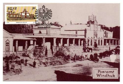 1988 South-West Africa Centenary of Postal Service in SWA Postcard #70 - 73 Set