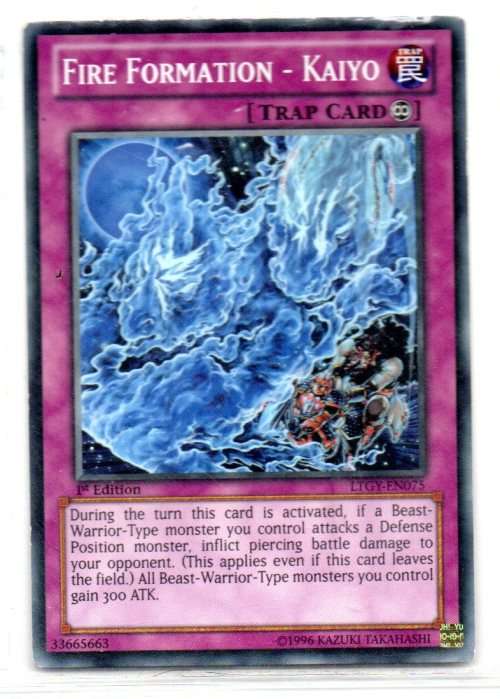 Yu-Gi-Oh! - Fire Formation - Kaiyo - 1st Ed/Common - Lord of the Tachyon Galaxy (LTGY-EN075)