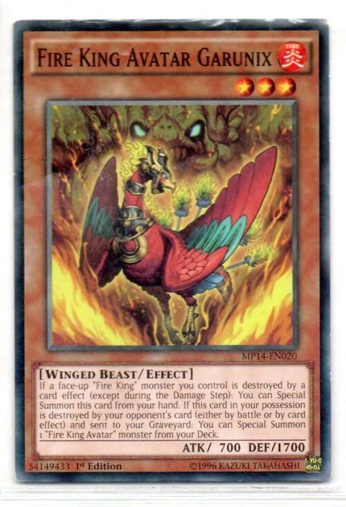Yu-Gi-Oh! - Fire King Avatar Garunix - 1st Ed/Common - 2014 Mega-Tin Mega Pack (MP14-EN020)