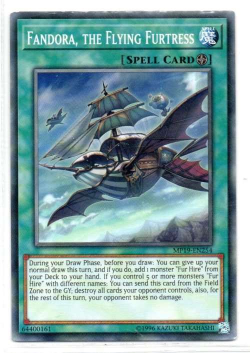 Yu-Gi-Oh! - Fandora, the Flying Furtress - Common - 2019 Gold Sarcophagus Tine Mega Pack (MP19-EN254