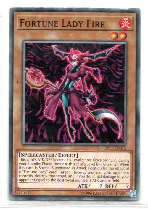 Yu-Gi-Oh! - Fortune Lady Fire - Common - OTS Tournament Pack 11 (OP11-EN015)