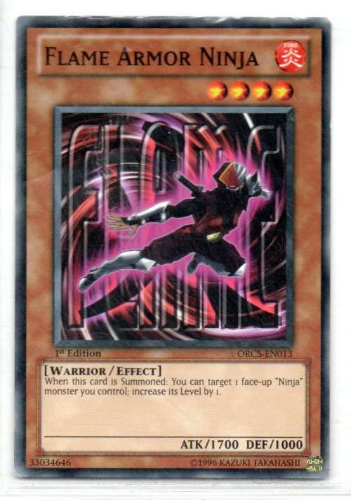Yu-Gi-Oh! - Flame Armor Ninja - 1st Ed/Common - Order of Chaos (ORCS-EN013)